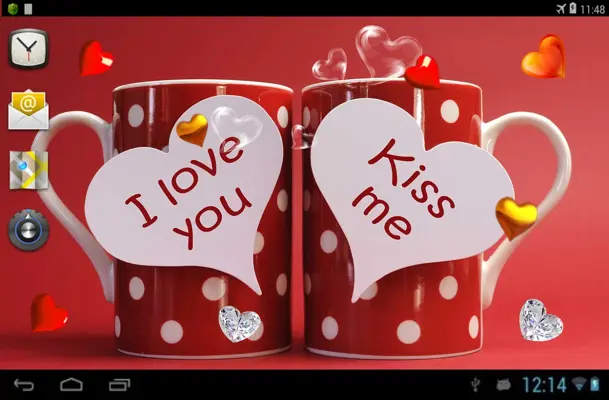 Happy Valentine live wallpaper android App screenshot 3